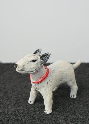 Статуетка бультер'єр кераміка2 фото