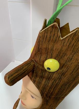 Дерево грут карнавал шапка головной убор пень