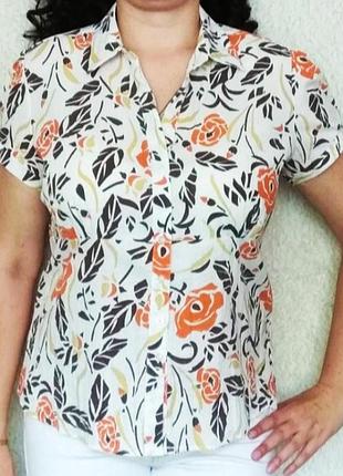 Блуза в цветы