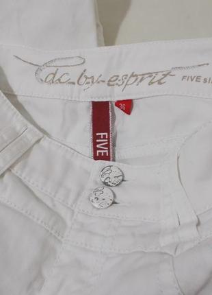 Капри джинсовые белые слим 'esprit' 44р5 фото