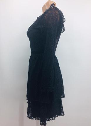Эксклюзивное,шикарное брендовое  платье с кружевом гипюром.zara4 фото
