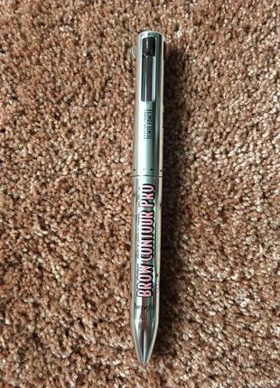 Олівець для брів benefit 4-в-1 brow contour pro, 05 brown-deep black2 фото