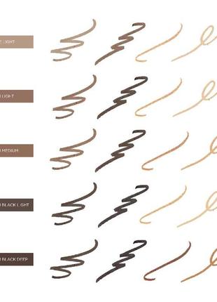 Олівець для брів benefit 4-в-1 brow contour pro, 05 brown-black deep9 фото