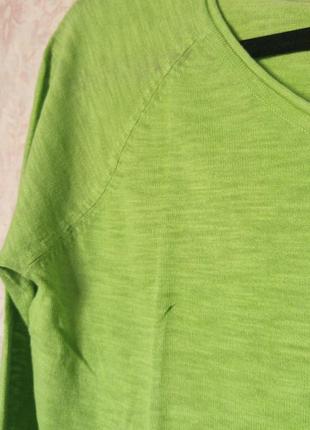 Яркий летний натуральный лонгслив пуловер реглан3 фото