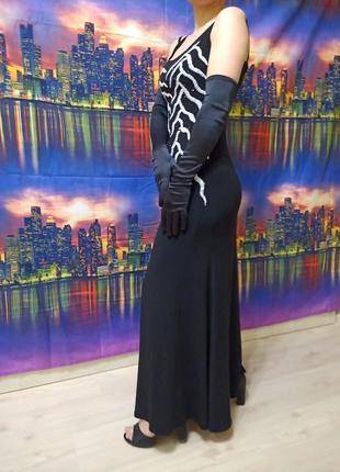 Сукня з бісером плаття стильне класичне подіумні ексклюзивне дизайнерське ручної роботи фетиш2 фото