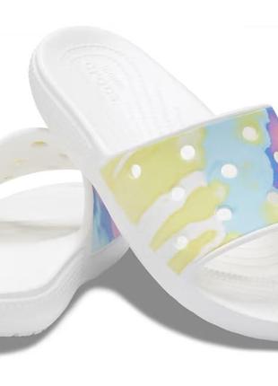 Шльопки crocs tie-dye graphic, w9