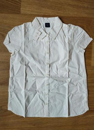 Сорочка біла шкільна gapkids сша розмір xl 12/13 сорочка підліткова безрукавка для дівчаток