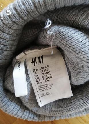 Шапка для девочки на 9-12 лет  h & m3 фото