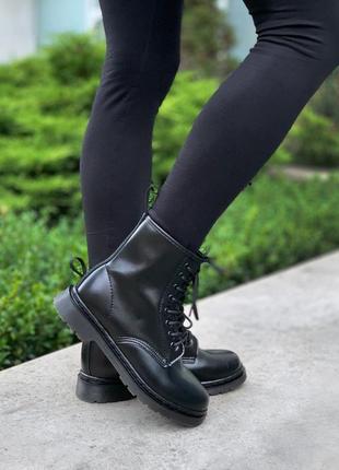 Чоботи, черевики dr. martens 1460 mono black🍂4 фото