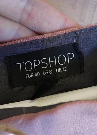 Пудровые кюлоты на шнуровке topshop размер м л4 фото