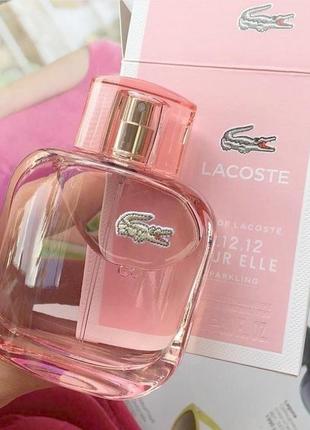 Lacoste eau de l.12.12 pour elle sparkling💥оригінал розпив аромату затест ігристий