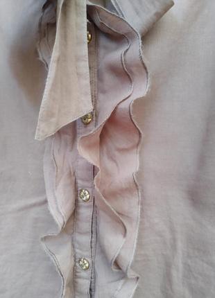 Блузка жіноча  легка. комір - зав"язка бант3 фото