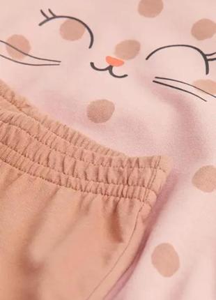 Костюм для дівчинки рожевий cat h&m4 фото