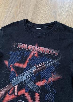 Мужская винтажная коллекционная футболка с принтом kalashnikov 1990 vintage4 фото