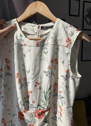 Плаття zara квіткового принту 7
