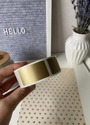 Скретч наклейка золотая 42*23 мм