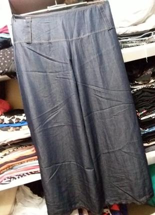 Штани-кюлоти кольору джинс (ліоцел) 14 розміру3 фото