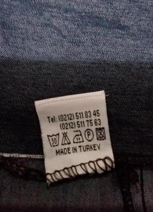 Штани-кюлоти кольору джинс (ліоцел) 14 розміру5 фото
