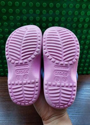 Сабо, аквашуза, шльопанці crocs c6-7, наш 23/24 розмір. з джибитсами. по масажних точкам 14,5 см3 фото