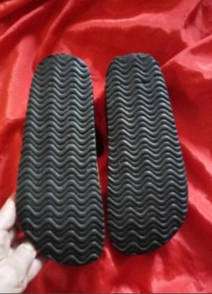 Биркенштоки кожаные ортопедические легкие шлепки через палец размер 4 подарок пыльник