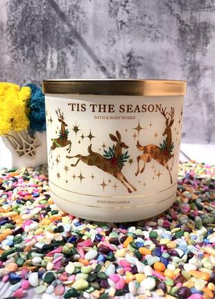 ❗️оригінал ароматична свічка bbw bath & body works tis the season