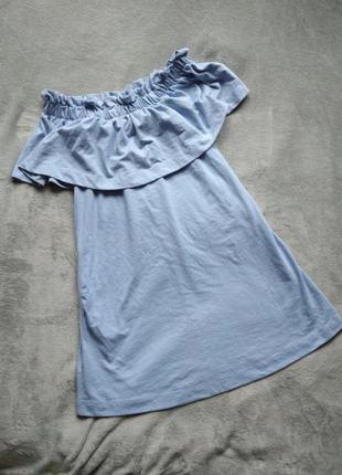 Голубое платье сарафан h&m1 фото