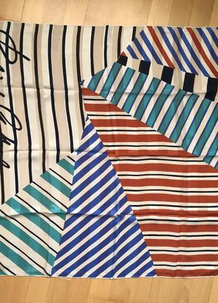 Платок шелковый большой фирменный оригинал стильный дорогой бренд