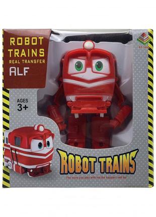 Игрушка трансформер dt-005 robot trains (красный альф)