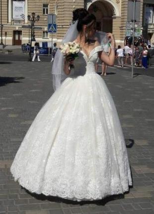 Свадебное платье.шилось под заказ(счастливое)2 фото