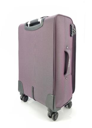 Дорожній великий l валізу tourist 903 на 4 колесах фіолетовий хамелеон2 фото
