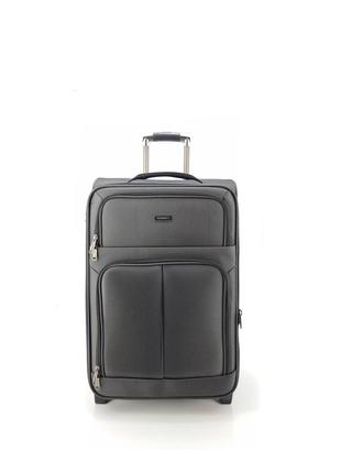 Дорожный чемодан ручная кладь tourist 812 на 4 колесах черный металлик хамелеон