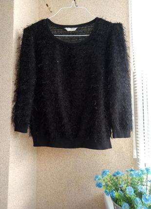 Пухнастий светр з паєтками miss selfridge