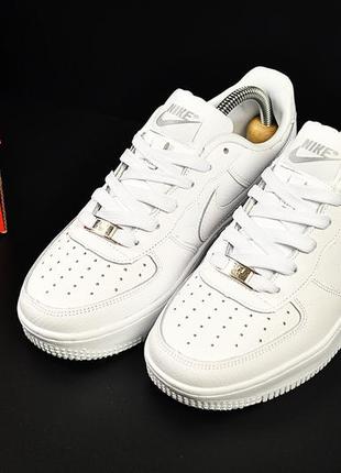 Кросівки nike air force 1 low арт 21132 (білі, унісекс, найк)5 фото