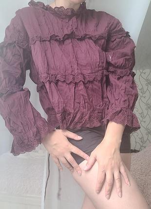 Блузка прошва коттон