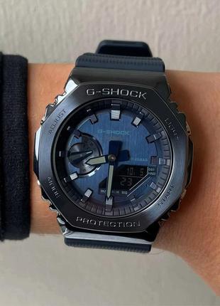 Casio g-shock gm-2100n-2adr oak чоловічий наручний годинник оригінал металевий корпус7 фото