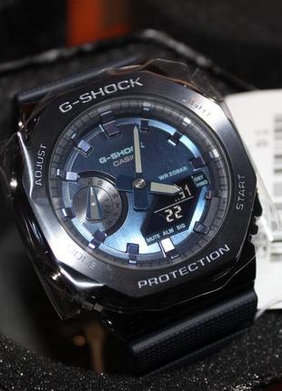 Casio g-shock gm-2100n-2adr oak чоловічий наручний годинник оригінал металевий корпус8 фото