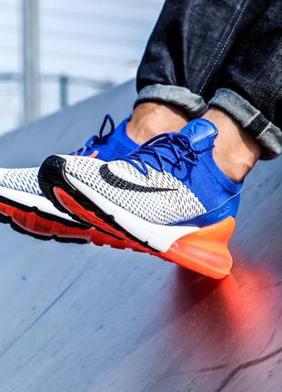 Кроссовки оригинал nike air max 270 flyknit total crimson ao1023-101 vapormax2 фото