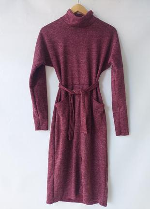 Ангоровое плаття з поясом 50622