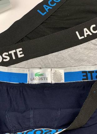 Чоловічі труси lacoste комплект з 3 штук набір чоловічої білизни3 фото