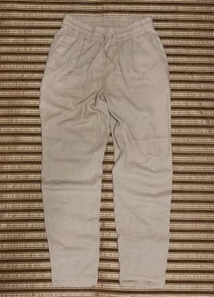 Штаны льняные vero moda vmastimilo ankle pants брюки из льна5 фото