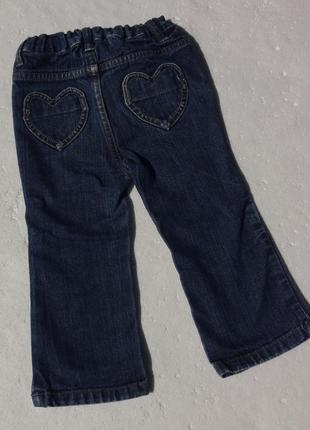 Lupilu. джинсы с карманами сердечком. 86 -92 размер.3 фото