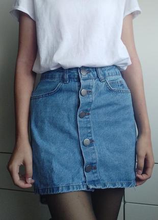 Джинсовая мини юбка, джинсова міні юбка спідниця спідничка