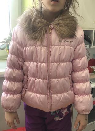 Розовая курточка для девочки juice couture оригинал 5 лет