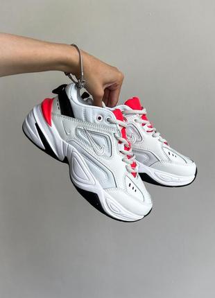 Женские кроссовки nike m2k tekno white red 36-37-38-40