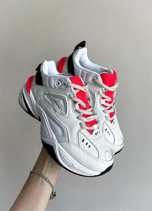 Женские кроссовки nike m2k tekno white red 36-37-38-408 фото