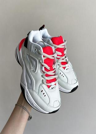 Женские кроссовки nike m2k tekno white red 36-37-38-407 фото