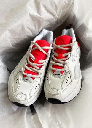 Женские кроссовки nike m2k tekno white red 36-37-38-409 фото