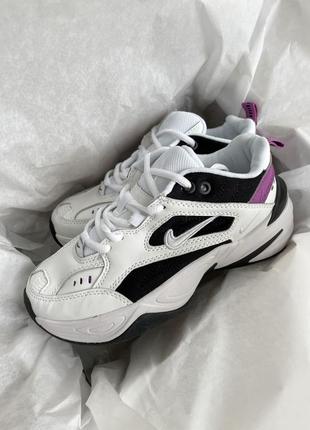 Женские кроссовки nike m2k tekno white black 36-37-387 фото