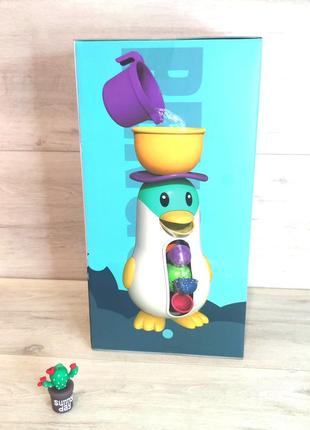 Іграшка для купання у ванній пінгвін на присосках, душ дитячий3 фото