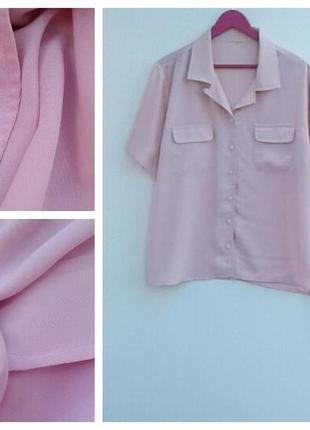 Пепельно розовая рубашка с карманами пыльно розовая рубашка большой размер пудра
